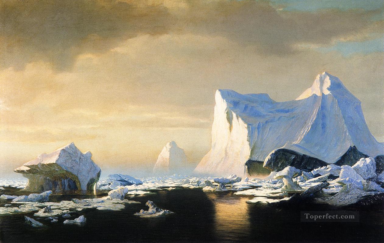 北極の氷山 ウィリアム・ブラッドフォード 1882年の海景 ウィリアム・ブラッドフォード油絵